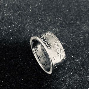 Half Dollar coin ring 1972